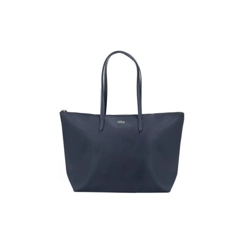 LACOSTE PVC Tote Bag, Shopping Bag, Shoulder Bag, Handbag Regular Women's Marine Blue-0