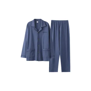 Pretty Lady Pajama Set Men's Royal Blue