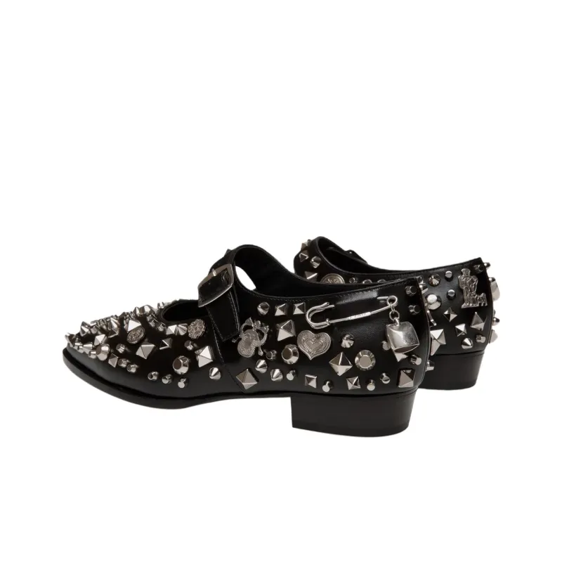 BALLY Glendale Casual Single Shoes Women's Black-3