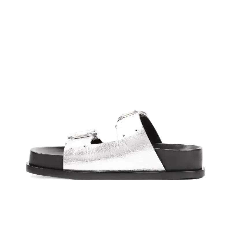 JIL SANDER Two-strap Leather Sandals-0