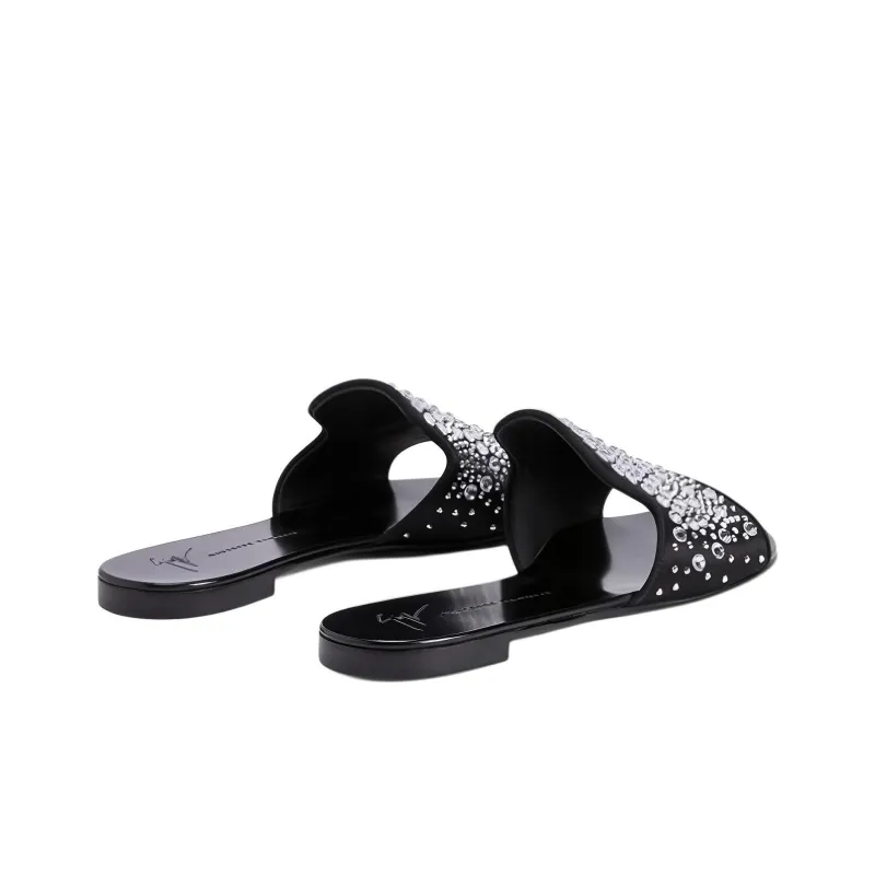 Giuseppe Zanotti Andromedha Rhinestone embellished Satin Sandals Women's-3
