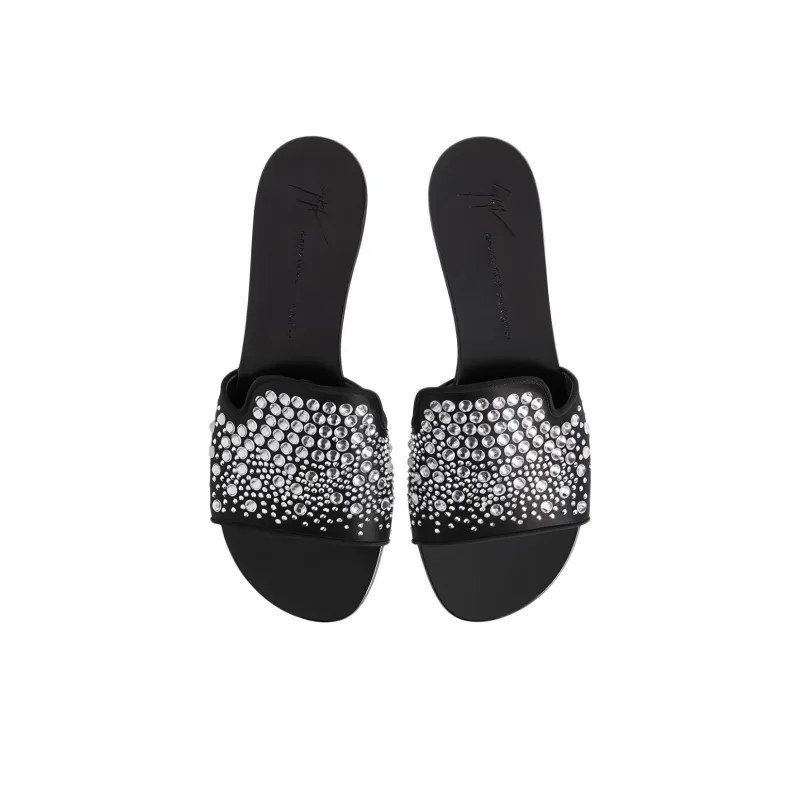 Giuseppe Zanotti Andromedha Rhinestone embellished Satin Sandals Women's-2
