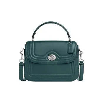 COACH Marlie Leather Handbag Shoulder Bag Crossbody Bag Medium Size Women's Ivy Color