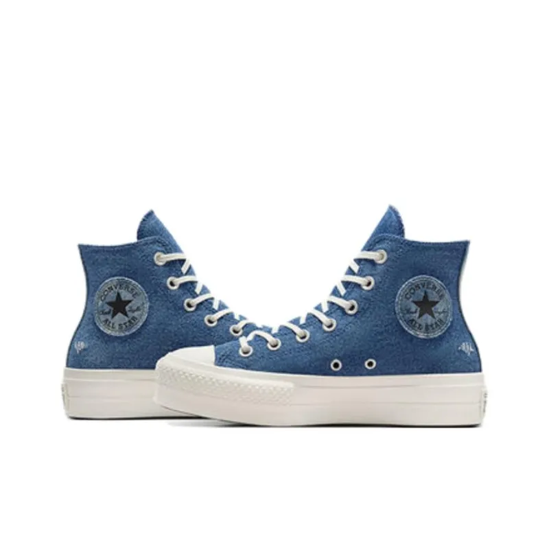 Converse Women's Chuck Taylor All Star Lift High 'Denim Navy Stars' Women's-5