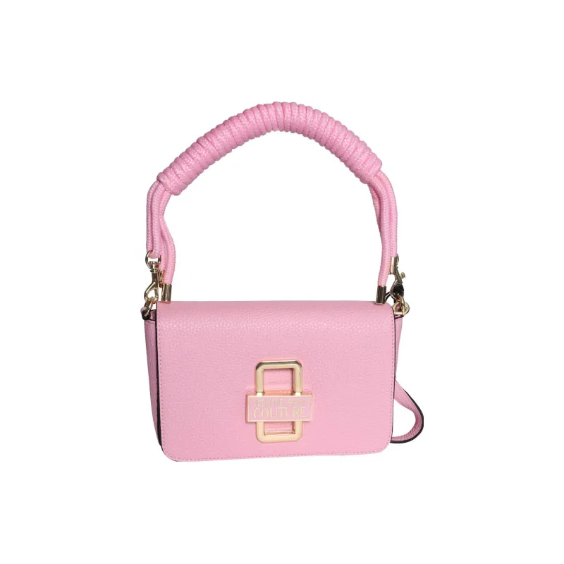 VERSACE JEANS COUTURE Textured Synthetic Leather Shoulder Bag Crossbody Bag Handbag Regular Women's Pink-1