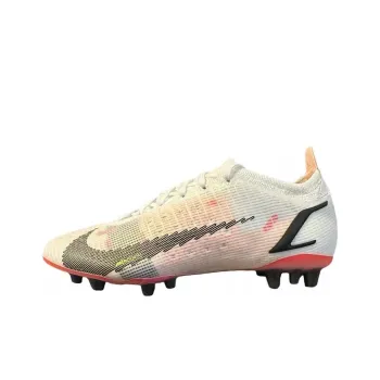 Nike Mercurial Vapor 14 AG Rubber Short Studs Anti Slip Wear Resistant Soccer Shoes Men's White Black