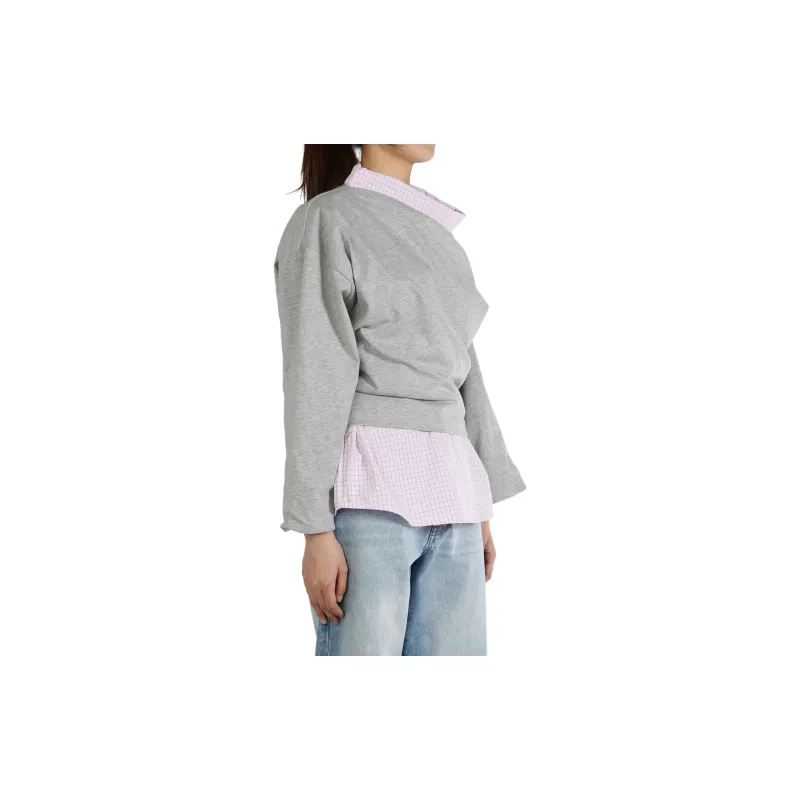 DRIES VAN NOTEN Henies Top Grey Melange-2
