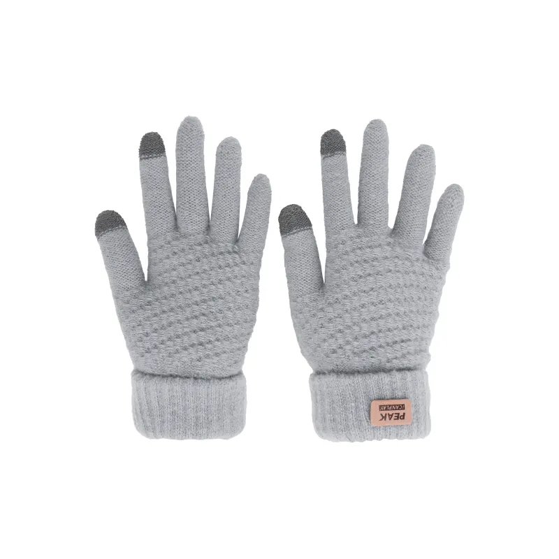 PEAK Acrylic Knit Gloves Unisex Multiple Colors-16
