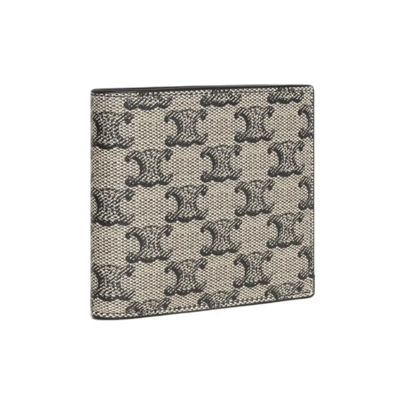 CELINE All Over Logo Patterned Bi Fold Wallet-1