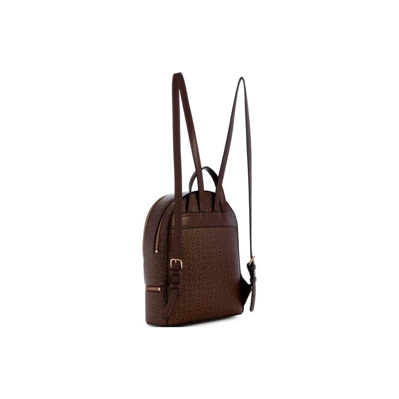 GUESS Coated Canvas Backpack Women's Brown-1