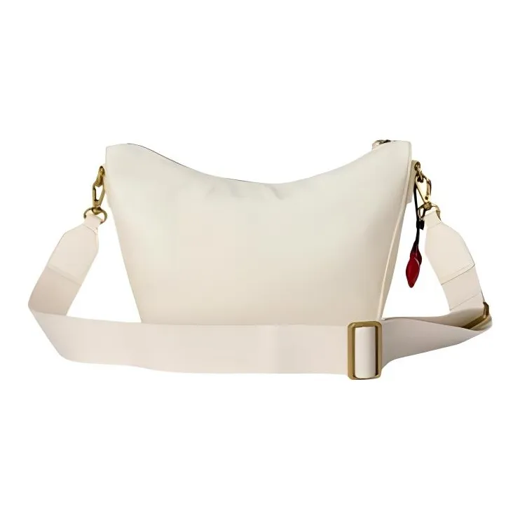 Anta Polyurethane Crossbody Bag Shoulder Bag Regular Unisex Pearl White-2