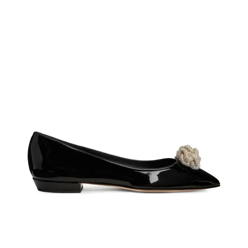 Giuseppe Zanotti Eglantine Crystal Ballerina Shoes Women's-1