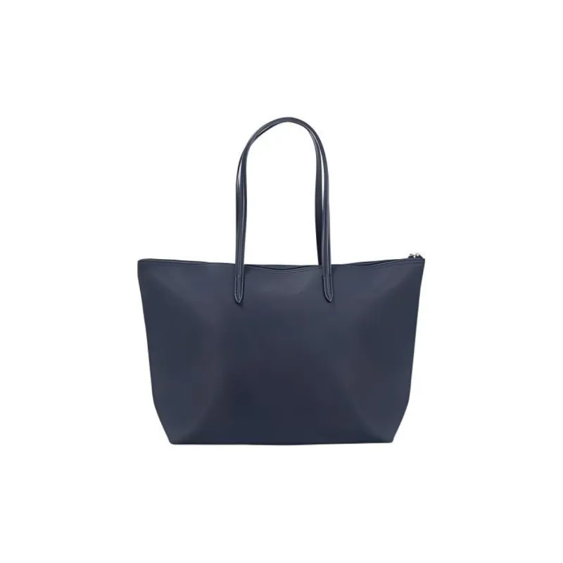 LACOSTE PVC Tote Bag, Shopping Bag, Shoulder Bag, Handbag Regular Women's Marine Blue-3