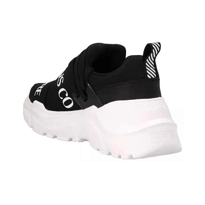 VERSACE JEANS Speedtrack Low Top Casual Shoes Men's Black White-2