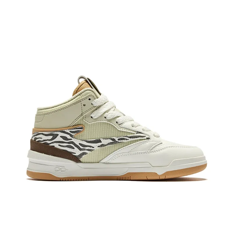Erke Single No Pair Slip-Resistant Height Increasing High-Top Skateboard Shoes Women's Jiuzhaigou Color Scheme-1