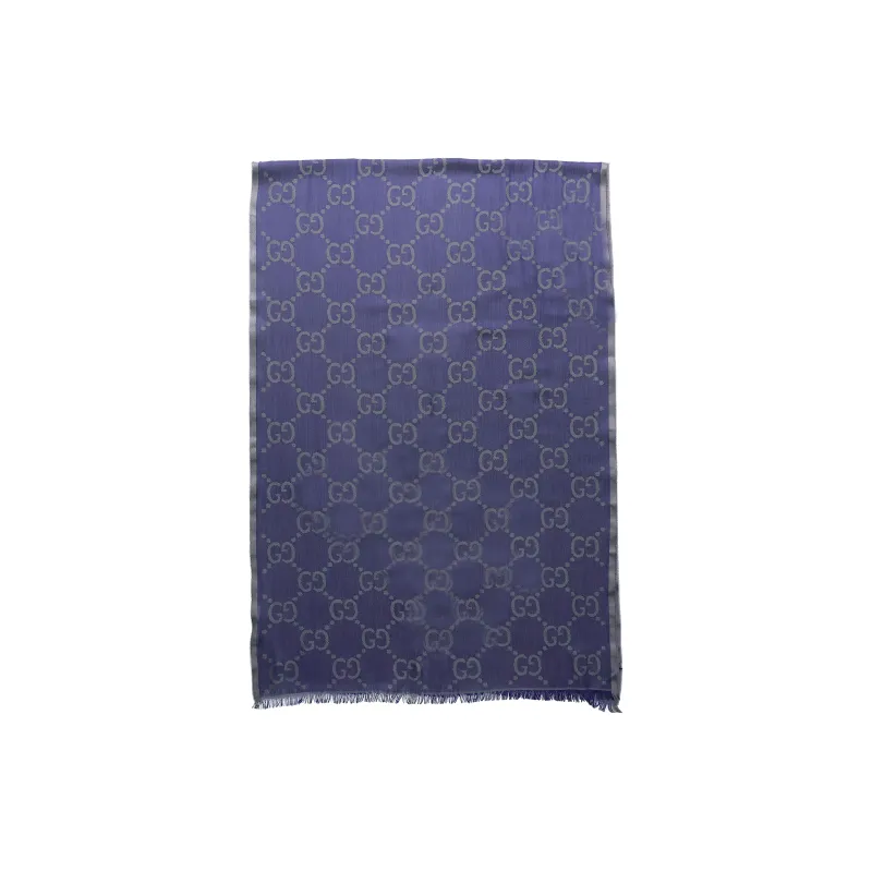 GUCCI Gg Wool Silk Scarf-1