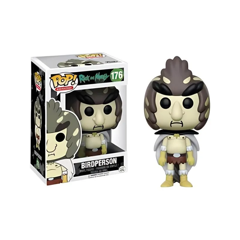 Funko POP! Collection ANIMATION Rick And Morty BirdPerson Chibi Figures 9.5cm-3