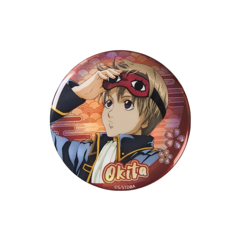 BOOM COMIC Gintama Carved Badge Gintoki Sakata Toushirou Hijikata Official Store Badges-2