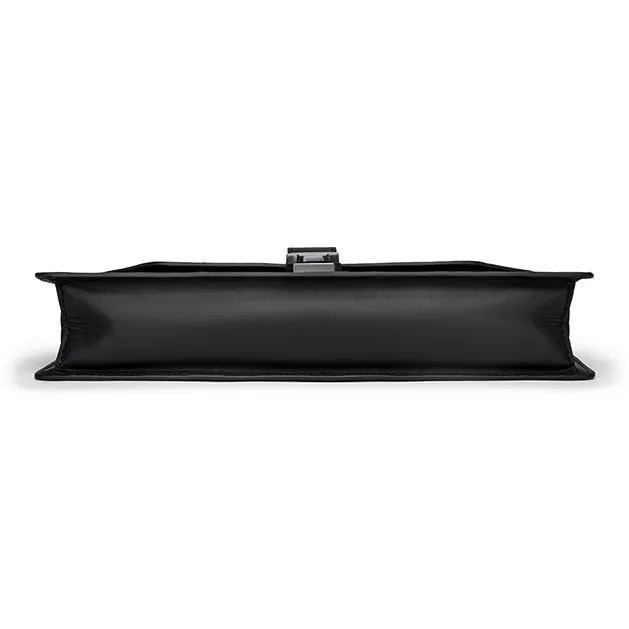 FAIRWHALE Genuine Leather Clutch Men's Elegant Black-4