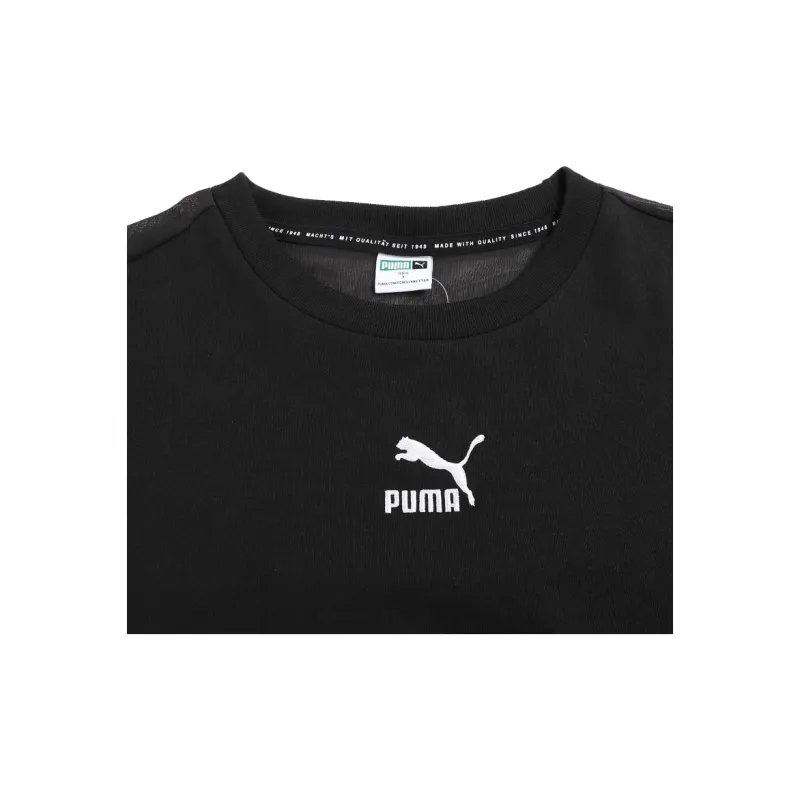PUMA Short Sleeved Dresses Women's Black-4