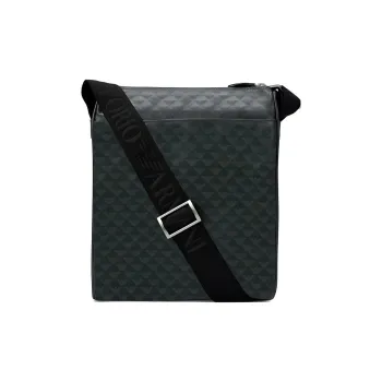 EMPORIO ARMANI Cow Leather Messenger Bag, Shoulder Bag, Crossbody Bag Men's Jasper