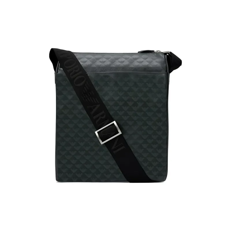 EMPORIO ARMANI Cow Leather Messenger Bag, Shoulder Bag, Crossbody Bag Men's Jasper-0