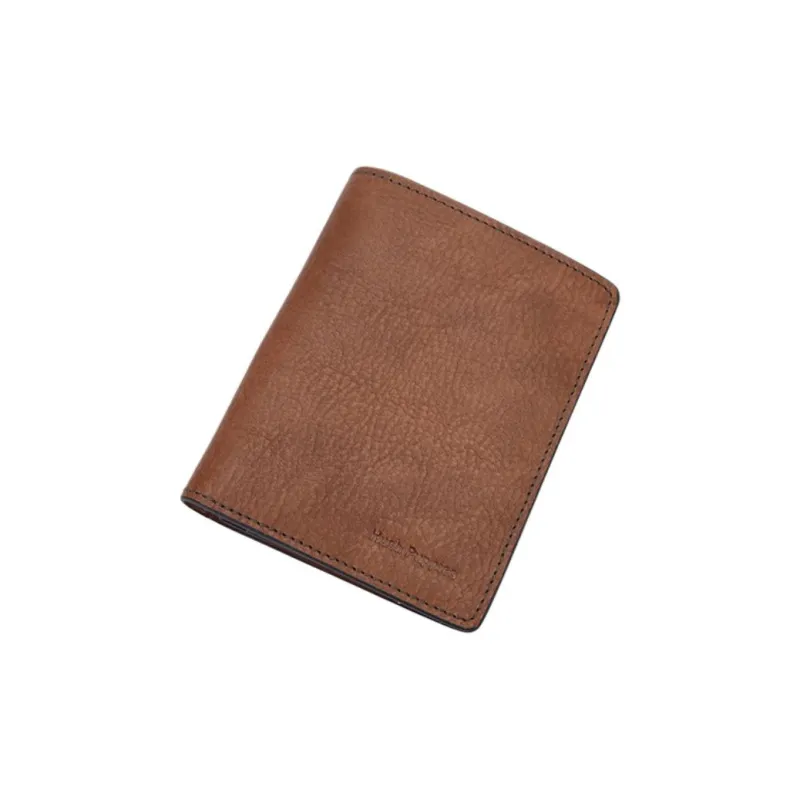 Hush Puppies Cow Leather Card Holder Wallet Men's Yellow Brown-1