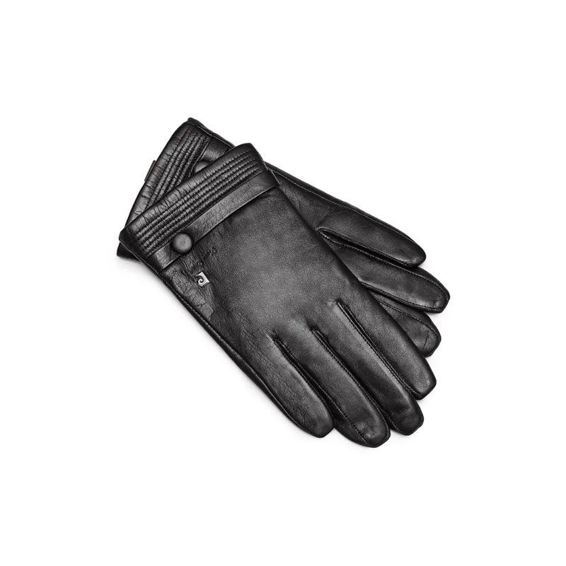 PIERRE CARDIN Sheepskin Soft Velvet Lining Gloves Men's-0