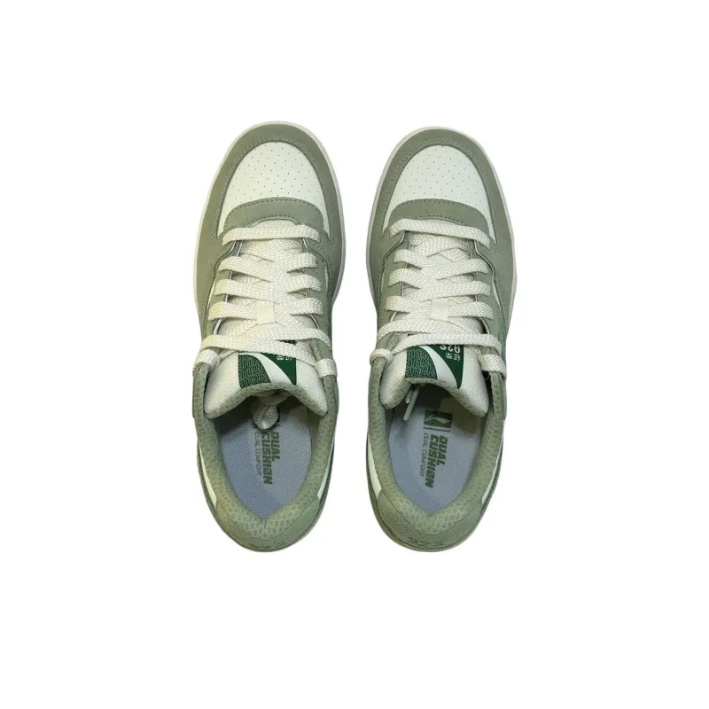 LiNing Anti Slip Wear Resistant Low Top Skateboard Shoes Men's Green White-2