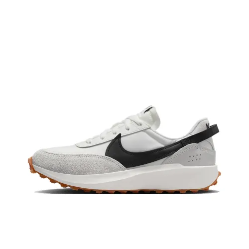 Nike Waffle Debut Anti Slip Wear Resistant Low Top Casual Shoes Women's White