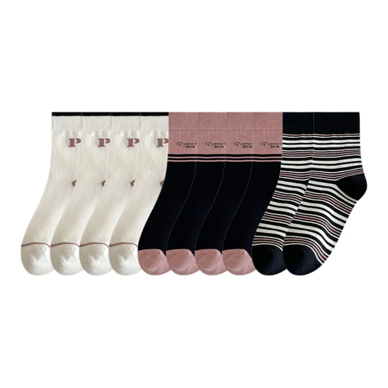 Lan Miao Mid Calf Socks Women's 10 Pack-3