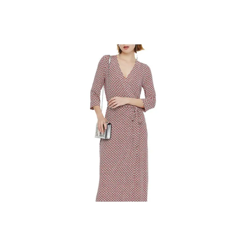 BESIONIA SS21 Long Sleeved Dresses Women's Red Pattern-2