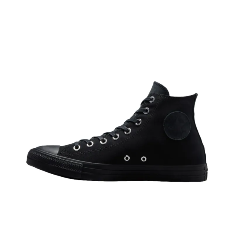Converse Anti Slip Wear Resistant High Top Canvas Shoes Men's Black-1