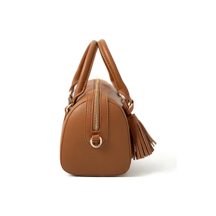 Vigno Synthetic Leather Handbag One Shoulder Crossbody Regular Women's Khaki/Brown/Black-7