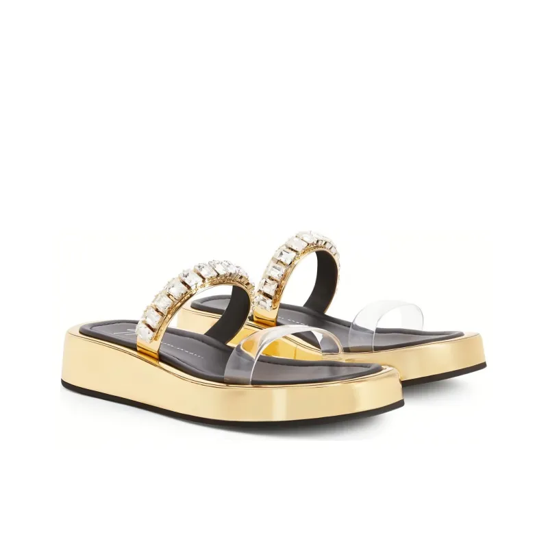 giuseppe zanotti Melburne Crystal Flat Sandals-2