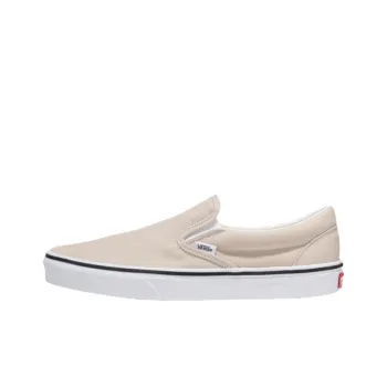 Vans Slip on Wear resistant And Lightweight Low Top Skateboard Shoes Unisex Beige