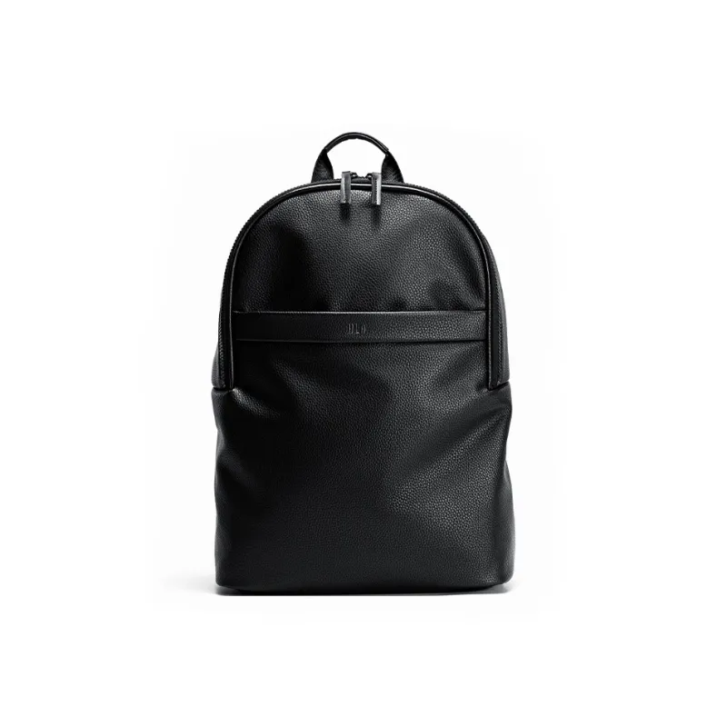 HLA PU Backpack Travel Laptop Bag Regular Unisex Black-0