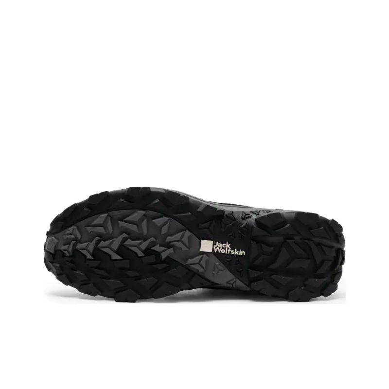 Jack Wolfskin Wear resistant And Lightweight Mid Top Trekking Shoes Men's Black-3