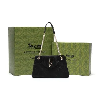 BETTINA VIVIAN PU Shoulder Bag, Crossbody Bag Regular Women's Black