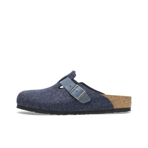 Birkenstock Boston EVA Abrasion-Resistant Wrap-toe Slippers Unisex Midnight Blue Narrow Fit