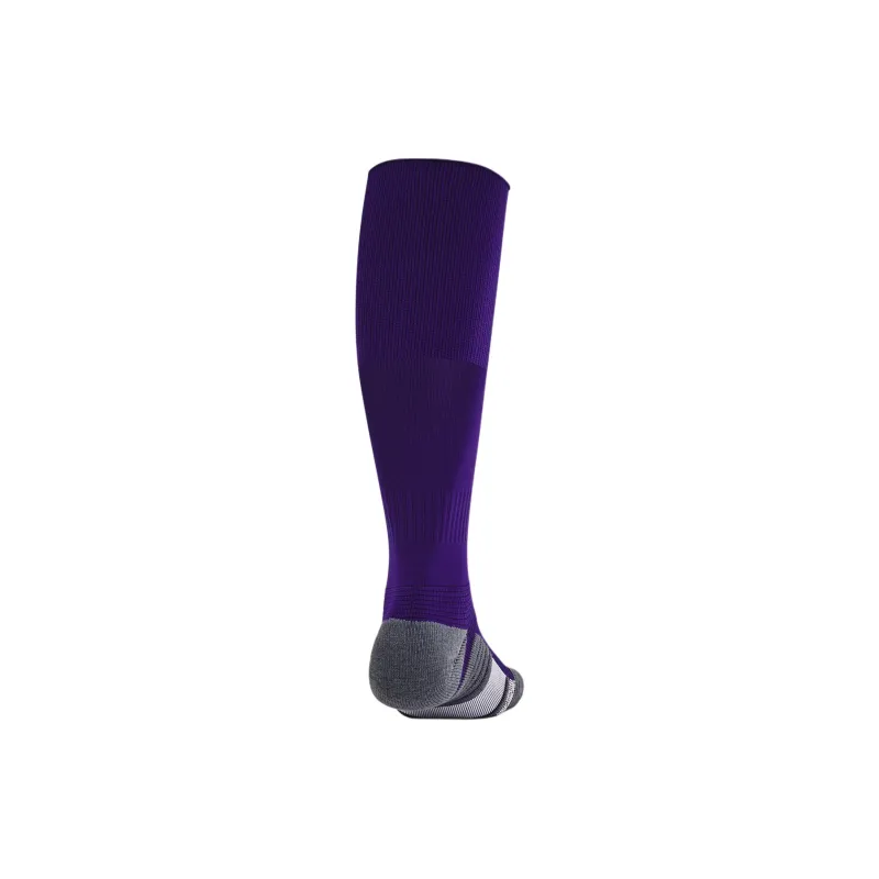 Under Armour Magnetico Grip Knee-High Socks Unisex 1 Pack Purple/Asphalt Gray/White-1