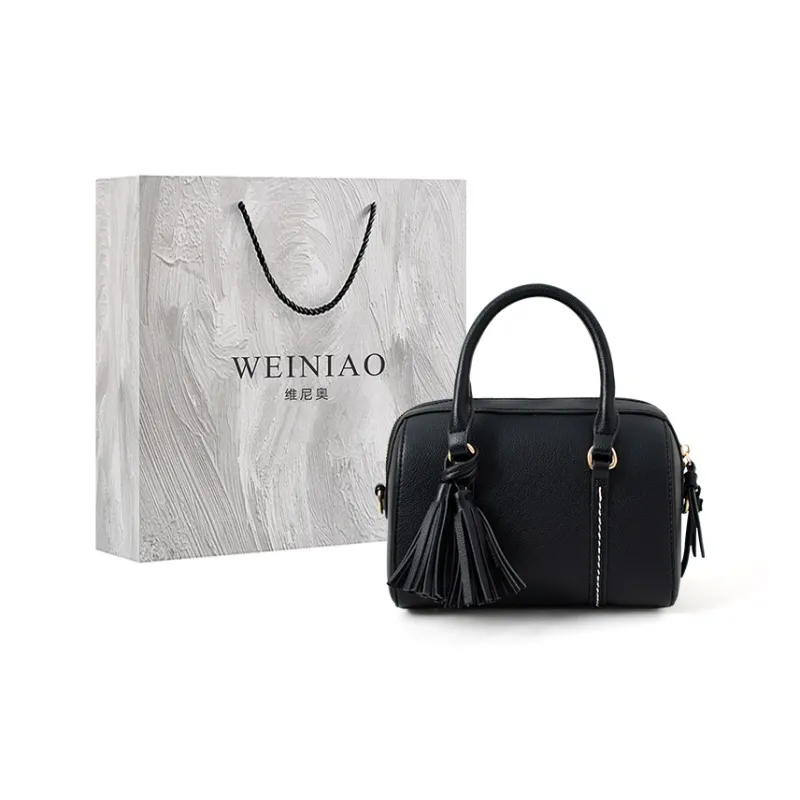 Vigno Synthetic Leather Handbag One Shoulder Crossbody Regular Women's Khaki/Brown/Black-10