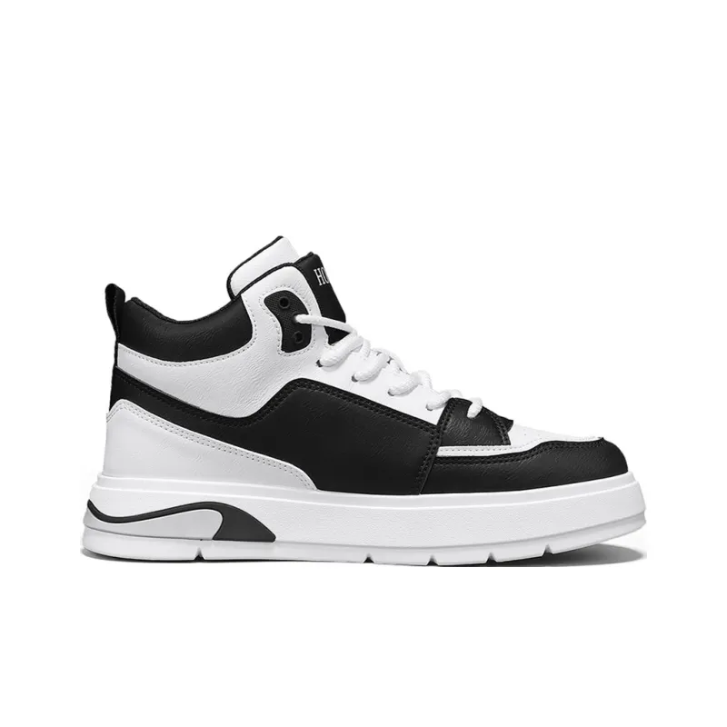 Meiretu Slip Resistant, Abrasion Resistant, Lightweight High Top Skateboard Shoes Men's-1