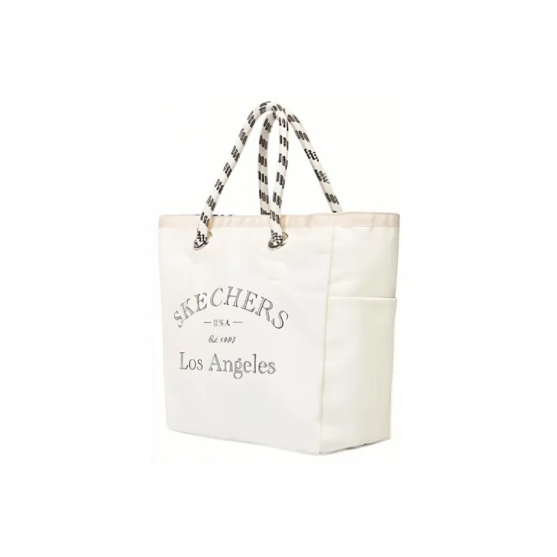 Skechers LeSportsac Collaboration Fabric Tote Bag, Shopping Bag, Shoulder Bag, Handbag Tubas Unisex Beige-1