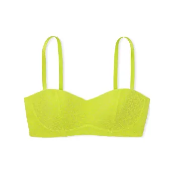 Victoria's Secret VSX Style! VSX Elevate Logo Mesh Balconette Sports Bra / L Bra Women's Yellow