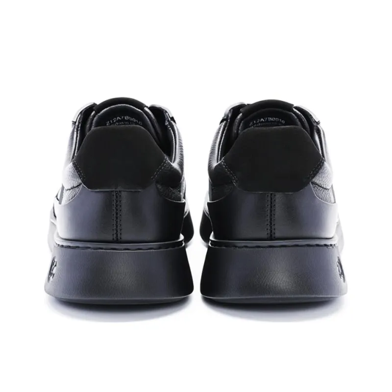 Satchi Wear resistant Lightweight Breathable And Non slip. Low Top Skateboard Shoes Men's Black 4CM-4