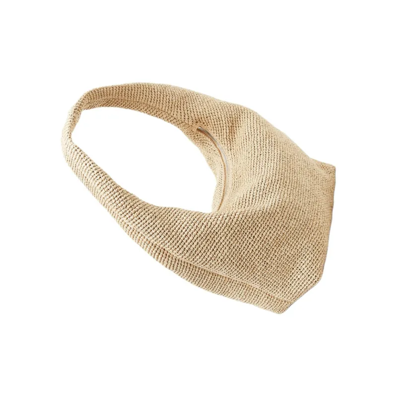 COS Paper Reed Handbag, Shoulder Bag Regular Women's Beige-2