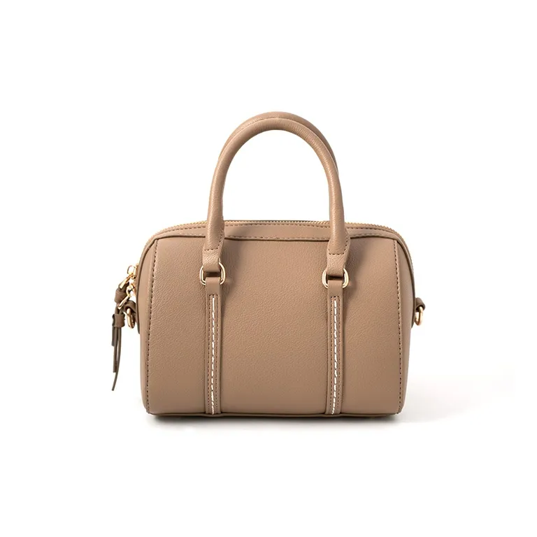 Vigno Synthetic Leather Handbag One Shoulder Crossbody Regular Women's Khaki/Brown/Black-2