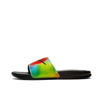 Nike Benassi JDI Print Slip-Resistant Abrasion-Resistant Slide Slippers Men's Black