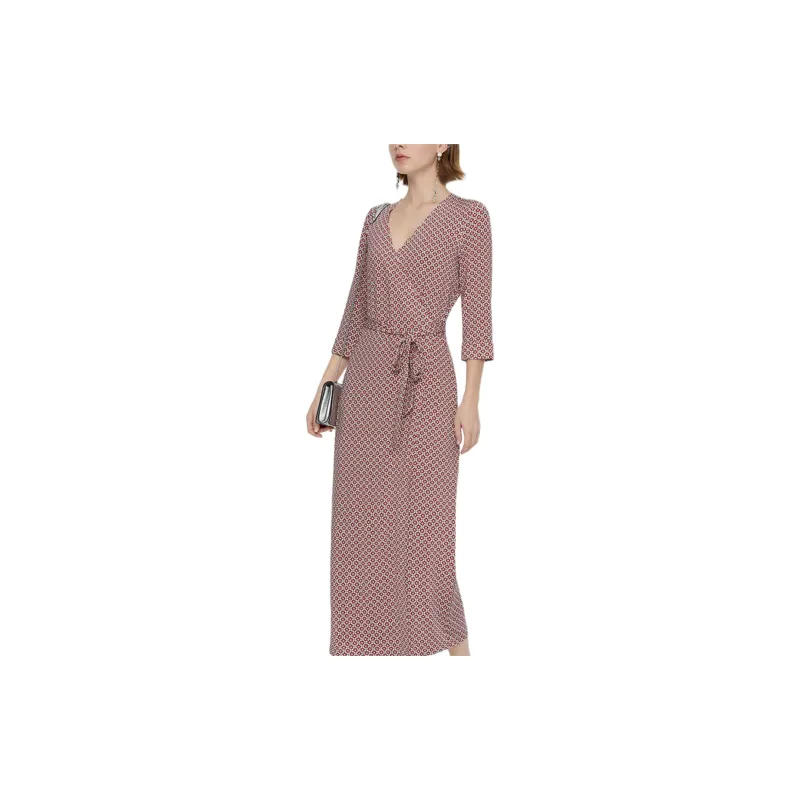 BESIONIA SS21 Long Sleeved Dresses Women's Red Pattern-4
